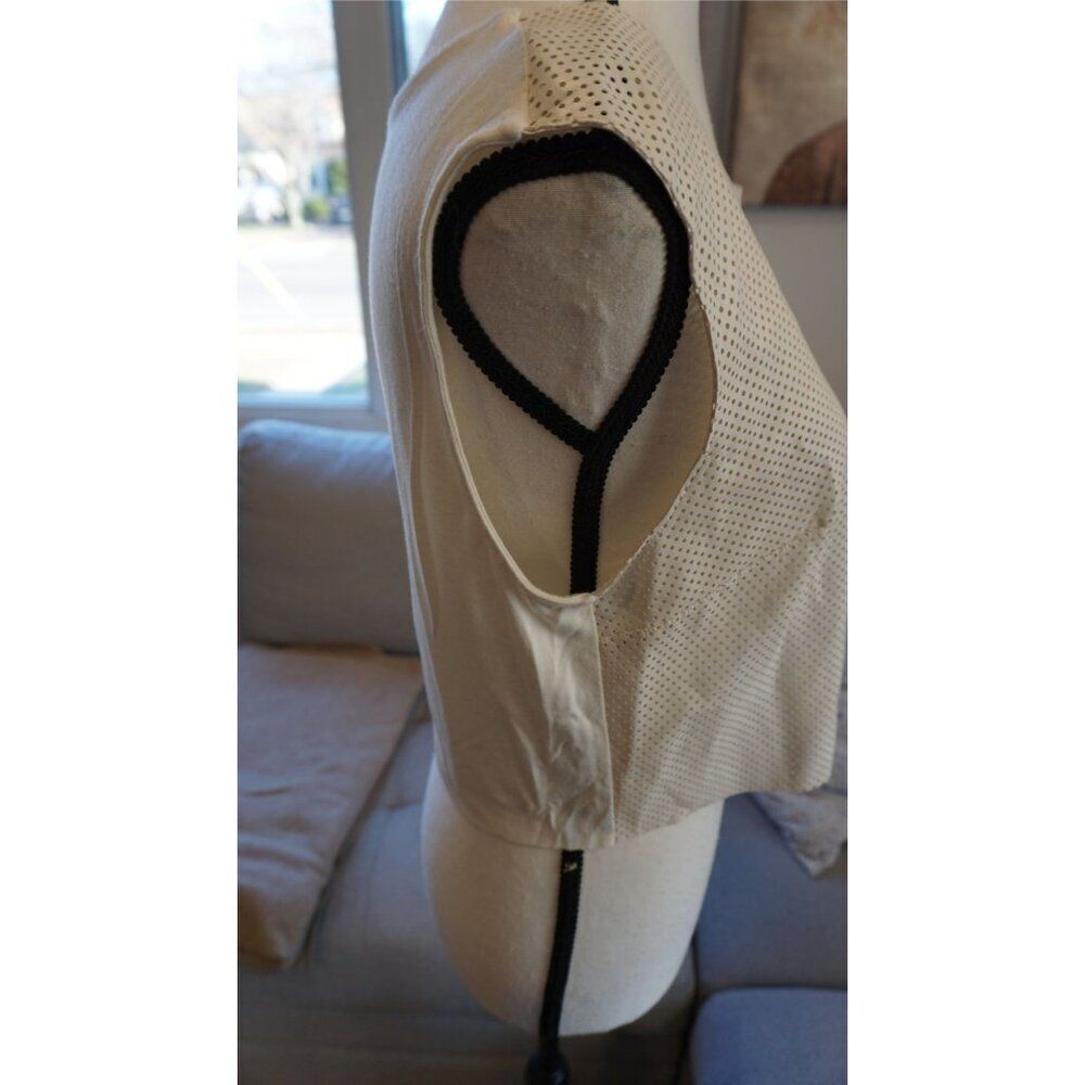 Bailey 44 Kwaito Alabaster Top - Size M - Perforated Sleeveless Minimalist - Picture 10 of 10